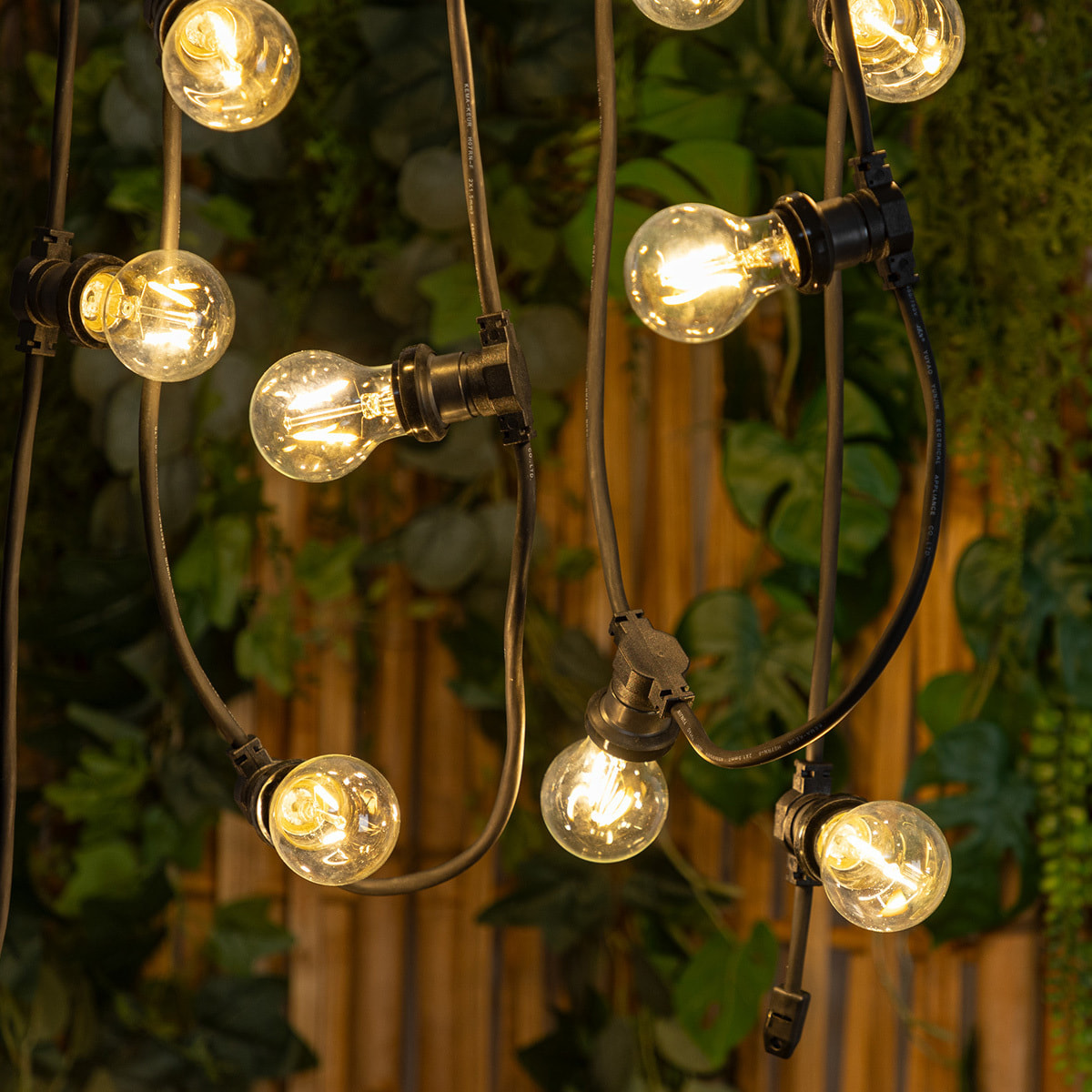 Guirlande LED outdoor secteur L520cm noir