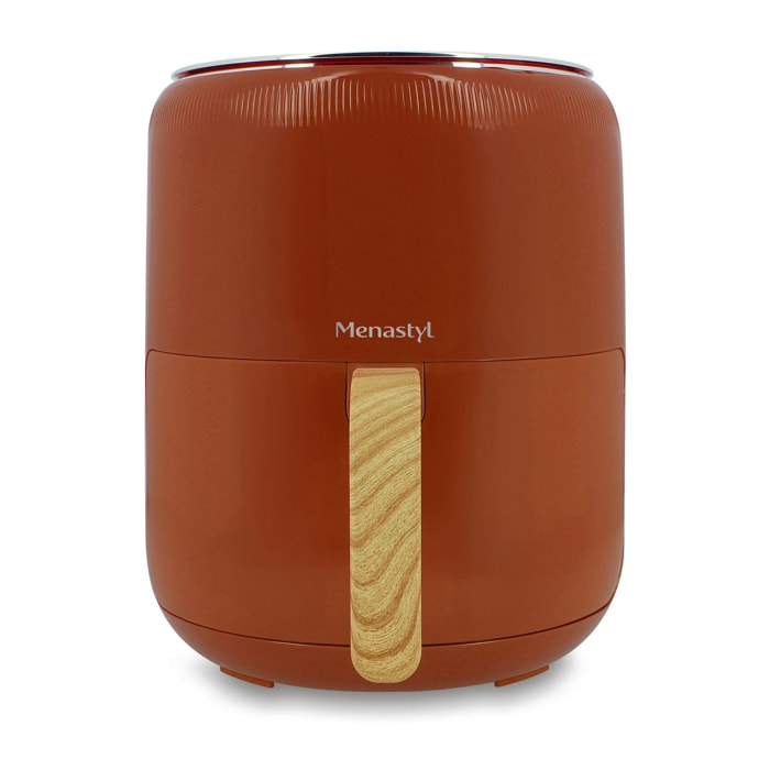 Friteuse à air chaud 4.5lcolorama brique avec poignée finition bois