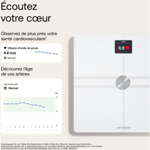 Pèse personne connecté WITHINGS Body Comp Blanc