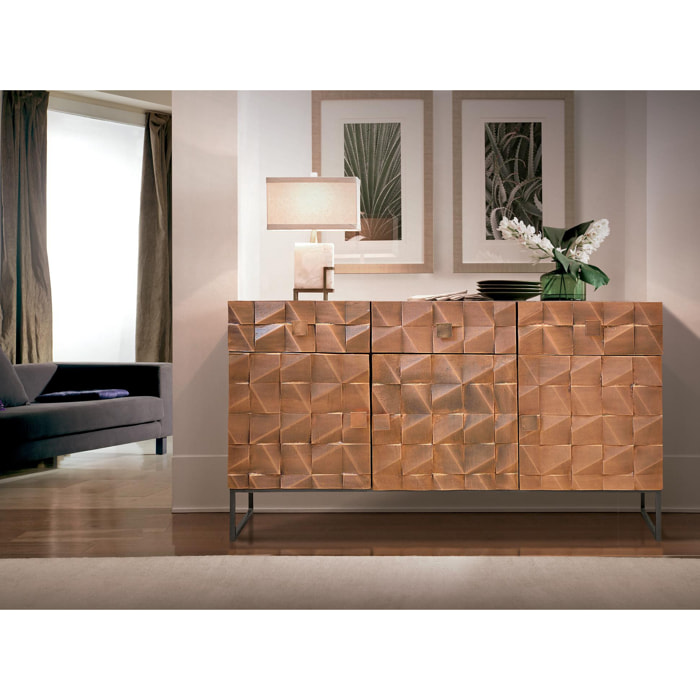 Aparador de Madera de Mango Estilo Rústico Moderno