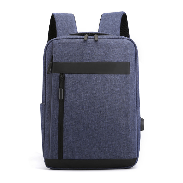 DAM Zaino per laptop  con interfaccia di ricarica USB. 28x11x40cm. Colore blu