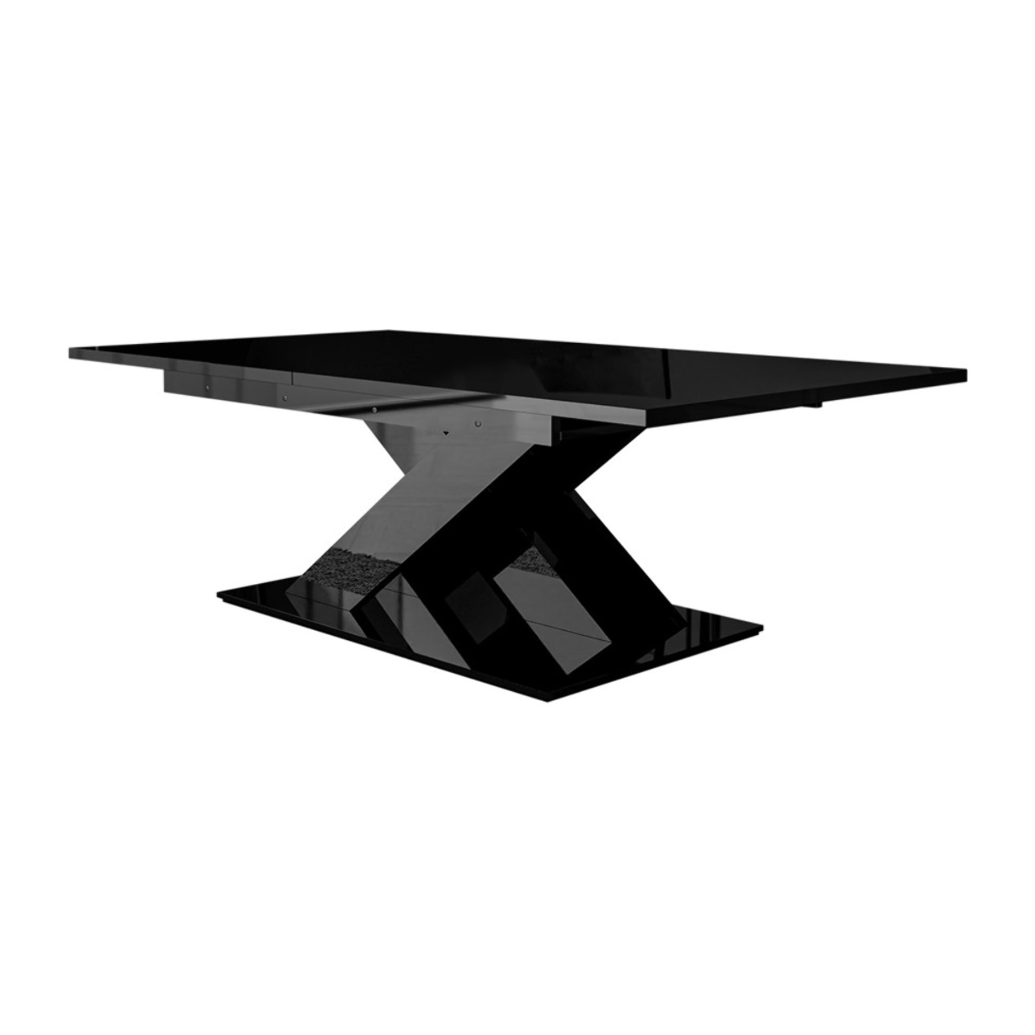 Buriti - table à manger extensible - noir - 4 à 6 personnes - Noir