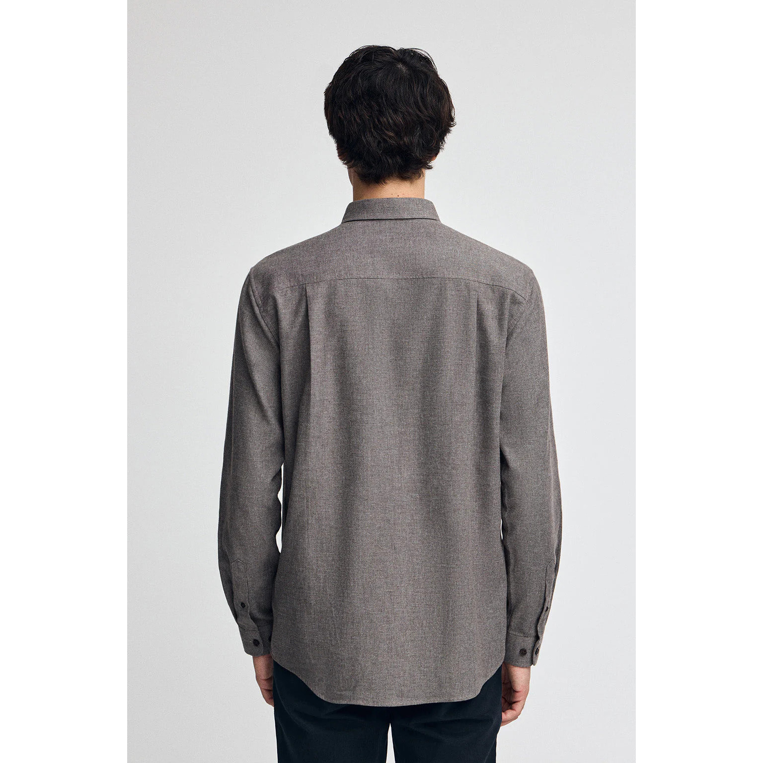 Camisa marrón de corte regular y con logo Polo Club