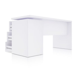 Mesa de escritorio Sasha Blanco Artik (Blanco Mate)
