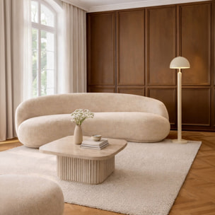 Lampadaire en métal crème KYRA