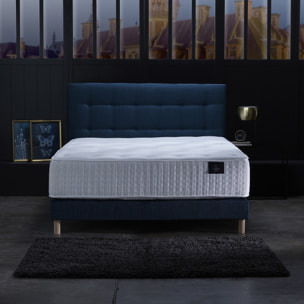Tête de lit capitonnée CRÉPUSCULE - bleu marine