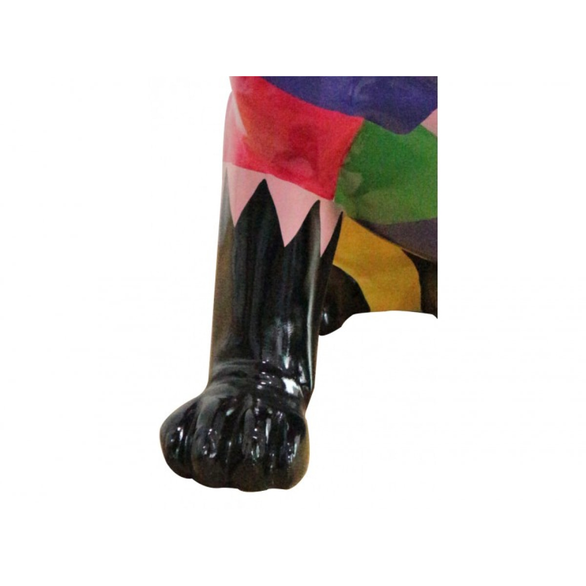 Statue chien multicolore en résine H68cm - POKE