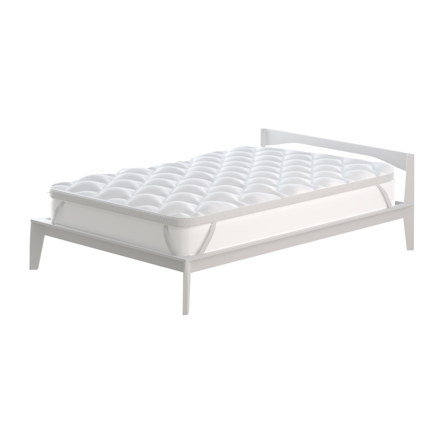 TOPPER DREAM IMBOTTITO CON ELASTICI, SINGOLO 80X195 CM