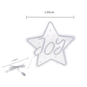 Stella neon - Pezzi 2 - 30xH28,8x1,5cm - Bianchi Dino SpA