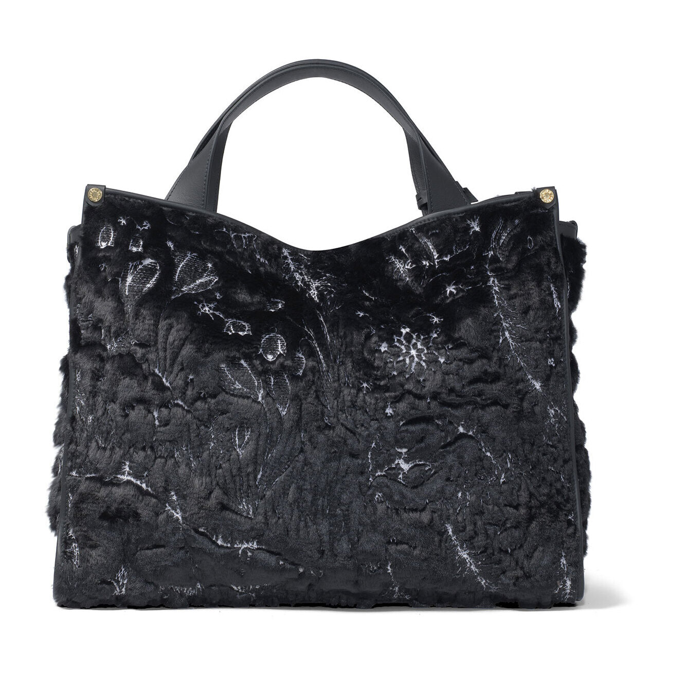 Borsa a mano  da donna In Poliuretano, Acrilico e Lana Prodotto artigianale 9x0x9 cm