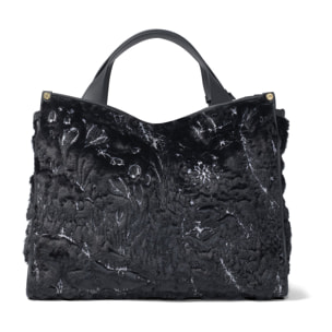 Borsa a mano  da donna In Poliuretano, Acrilico e Lana Prodotto artigianale 9x0x9 cm