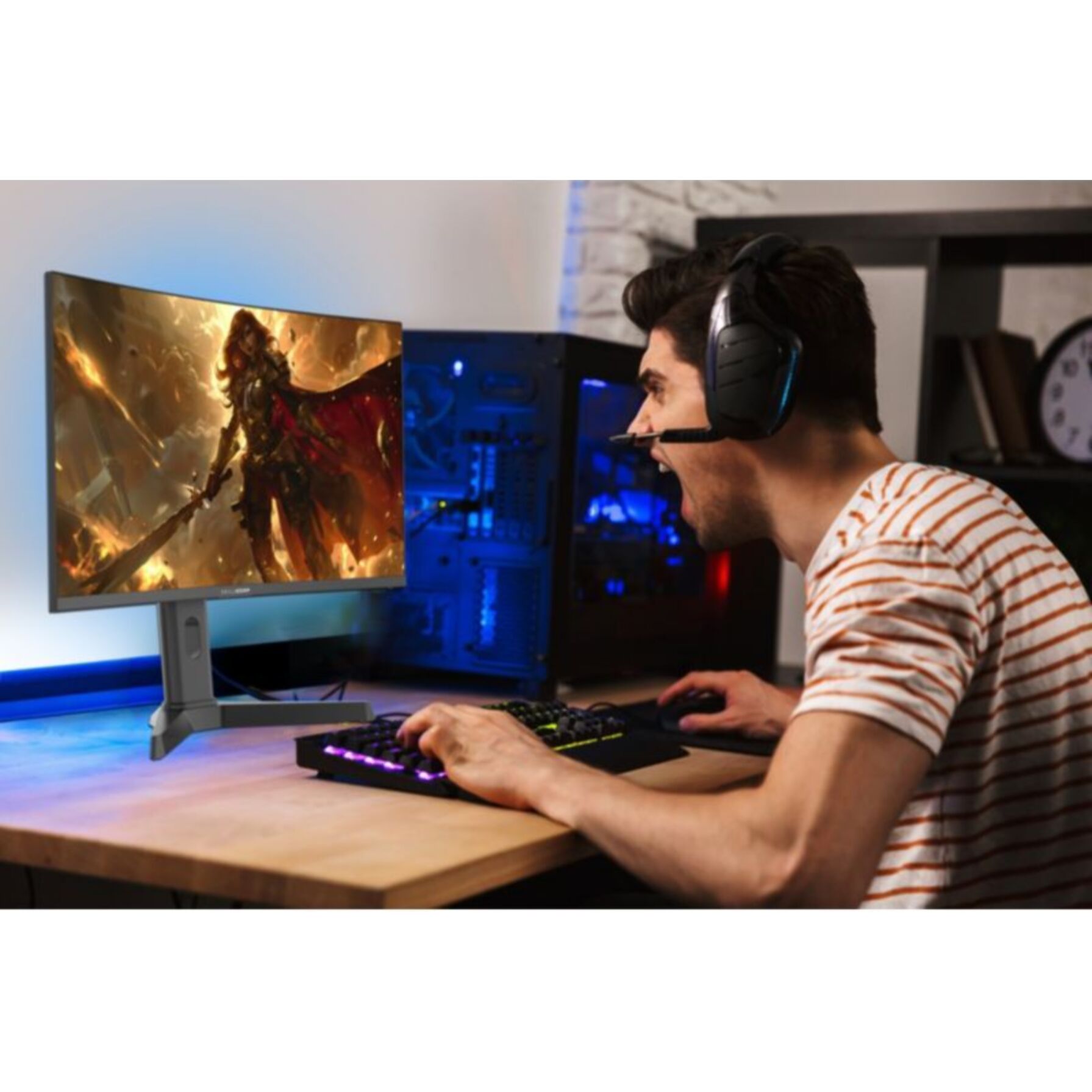 Ecran PC Gamer SKILLKORP M27 27" Incurvé 1500R WQHD 180Hz Fast VA HDMI 2.1 AMD FreeSync