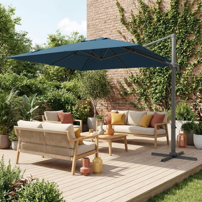Parasol déporté carré 3x3m FALGOS