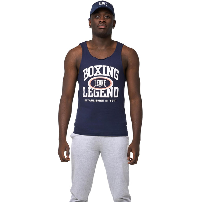 Camiseta de tirantes para hombre con estampado Leone Active 'Boxing Legend'