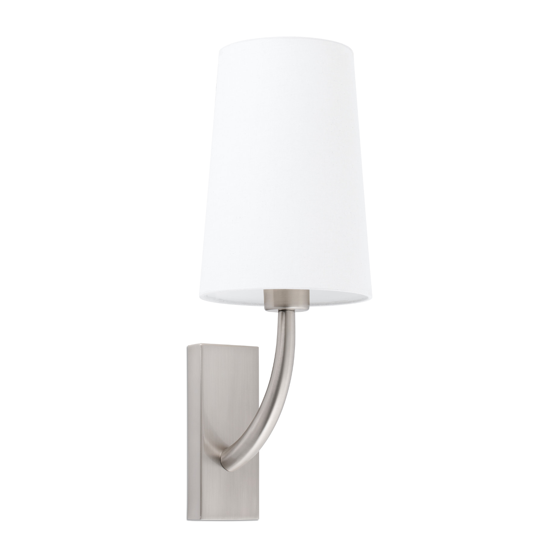 REM Lampe applique nickel mat/blanc