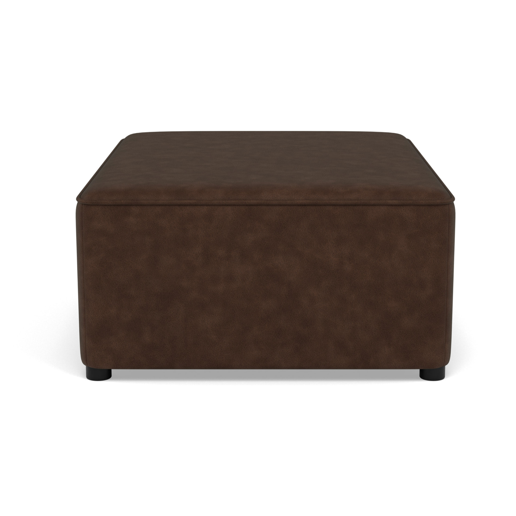 Topaze - pouf en simili - Marron