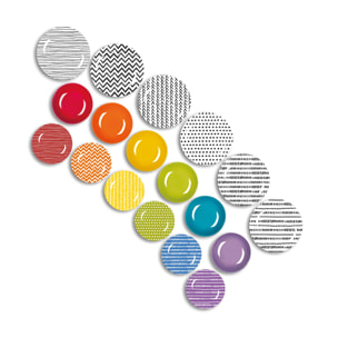 Service de table 18 pièces Excelsa – Crazy Line, Porcelaine Multicolore