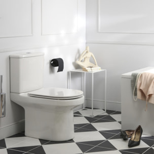 WC au sol sans bride Elite + tabouret physiologique blanc