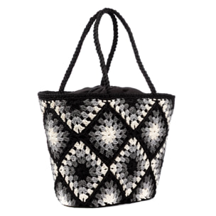 Zenson borsa a spalla donna. Realizzata in cotone.