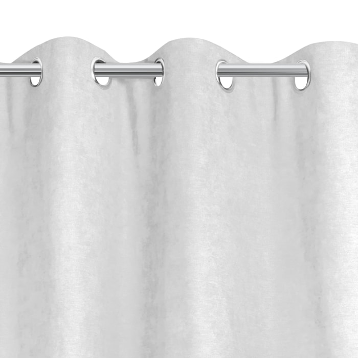 Rideau anti-froid doublé polaire - Blanc