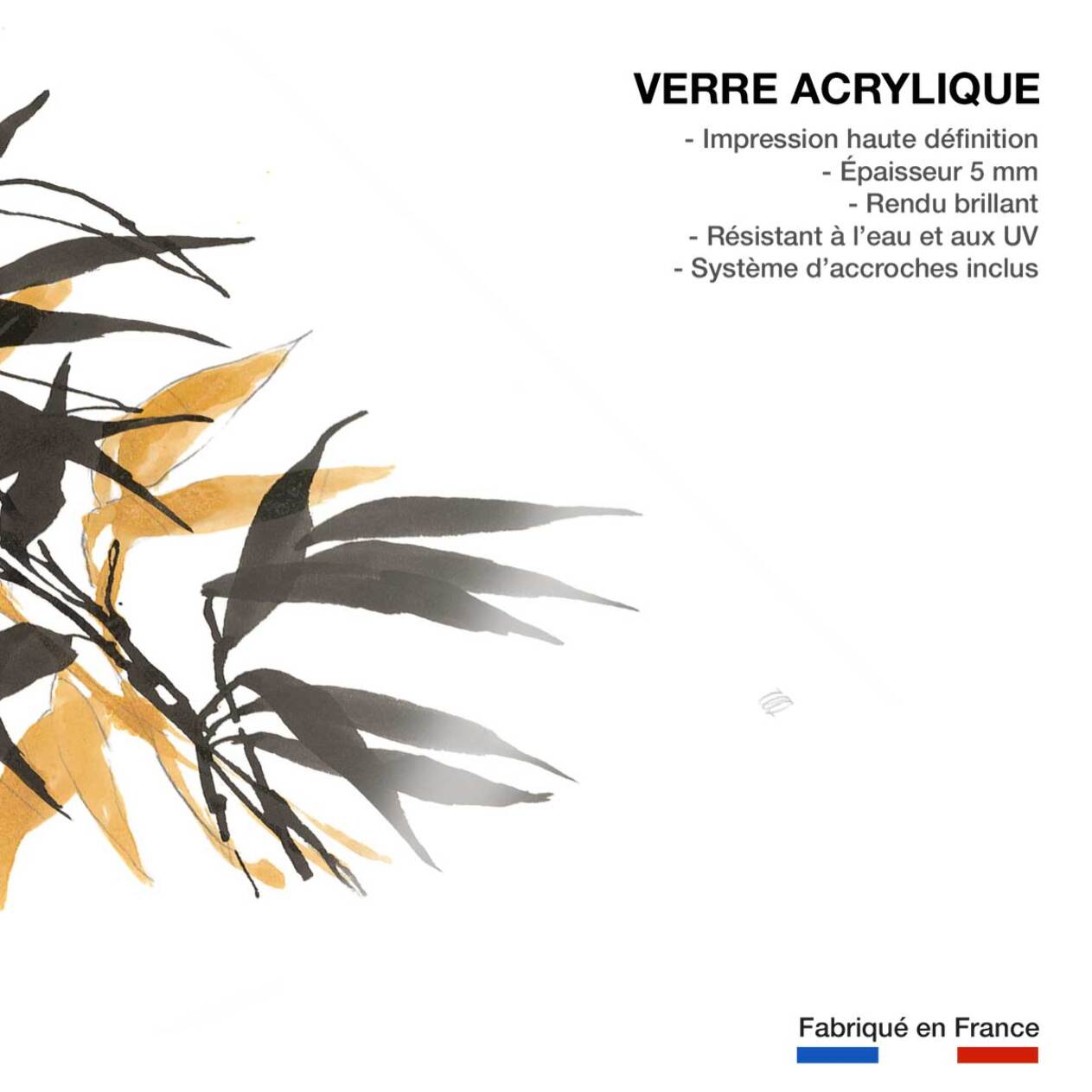 Tableau bambou Tableau plexiglas