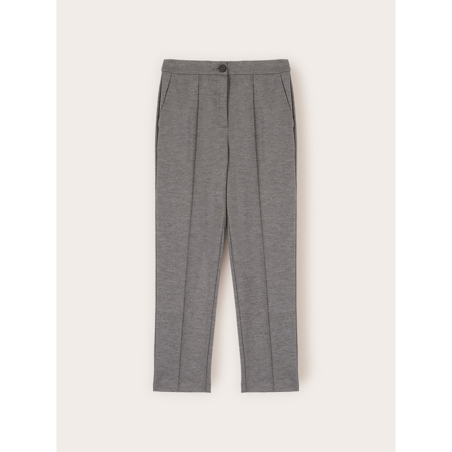 Motivi - Pantaloni in jersey in misto lana - Grigio