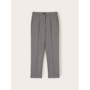 Motivi - Pantaloni in jersey in misto lana - Grigio