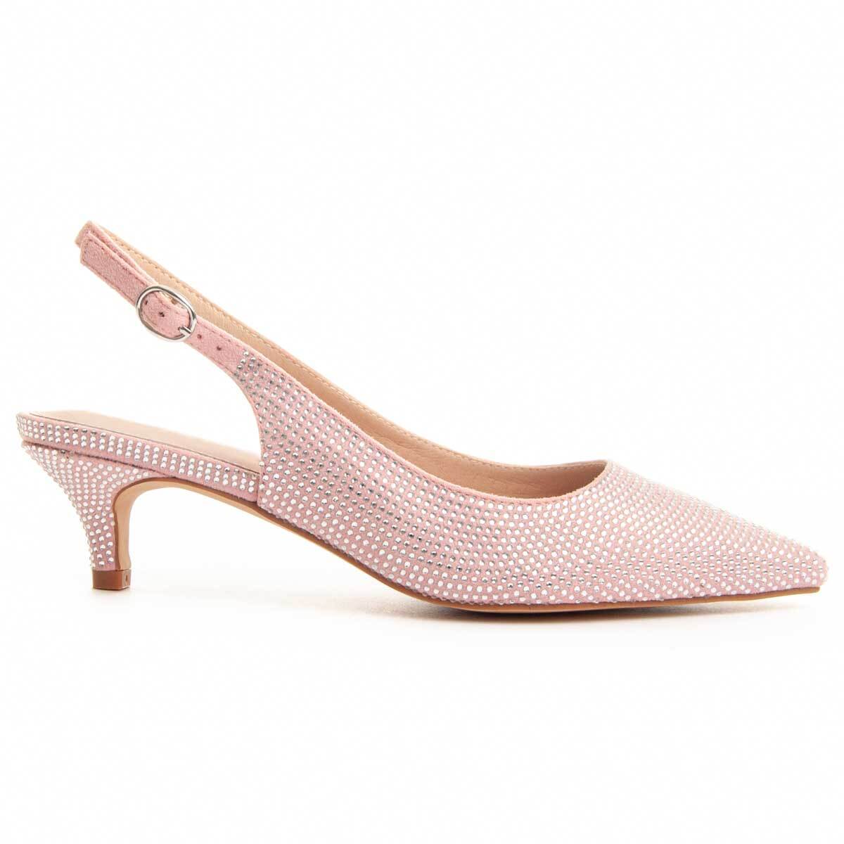 Zapatos De Tacón - Rosa - Altura: 4 cm