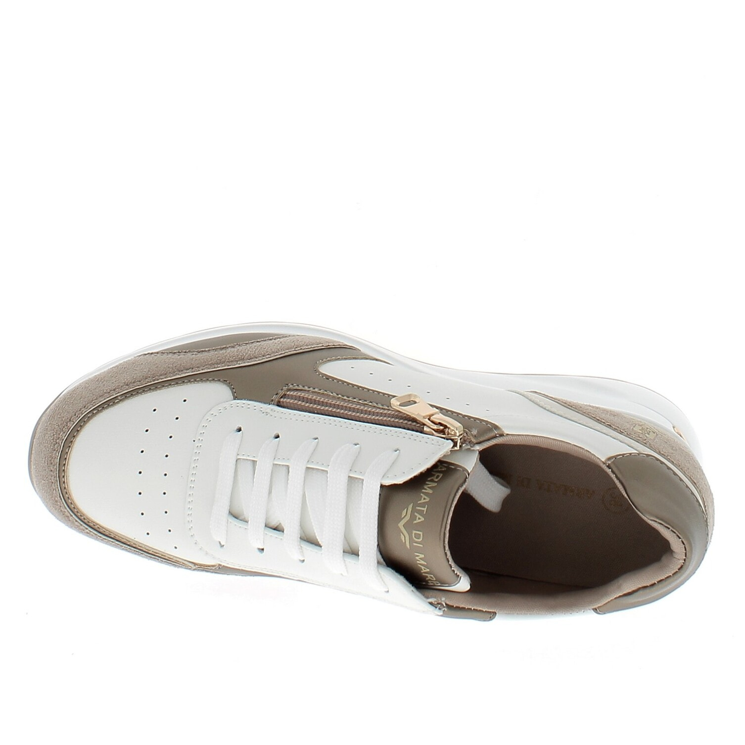 Armata di Mare Scarpe Donna Sneakers Casual con Soletta in Memory Foam AMD S61H19 White Brass