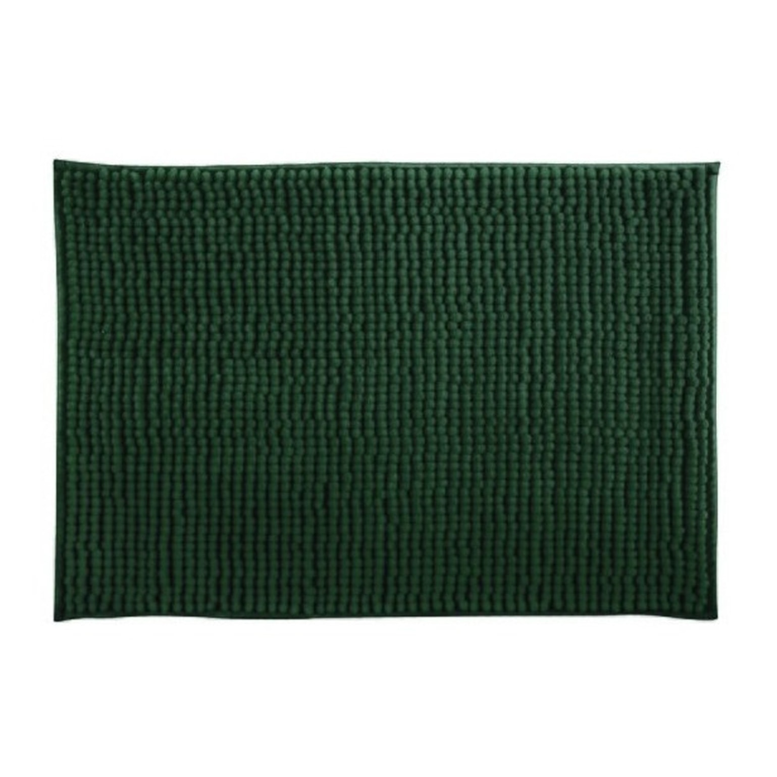 ALFOMBRA DE BAÑO CHENILLE 50X80 CM VERDE OSCURO
