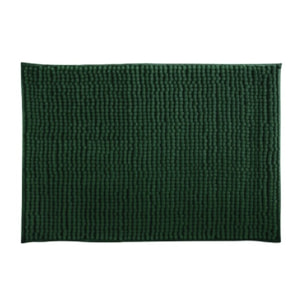 ALFOMBRA DE BAÑO CHENILLE 50X80 CM VERDE OSCURO