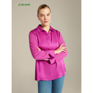 Elena Mirò - Camiseta de viscosa ECOVERO™ - Fuchsia