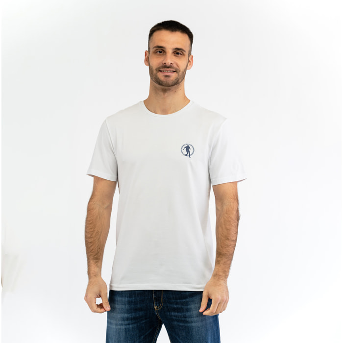 BIKKEMBERGS t-shirt uomo white,dress blue