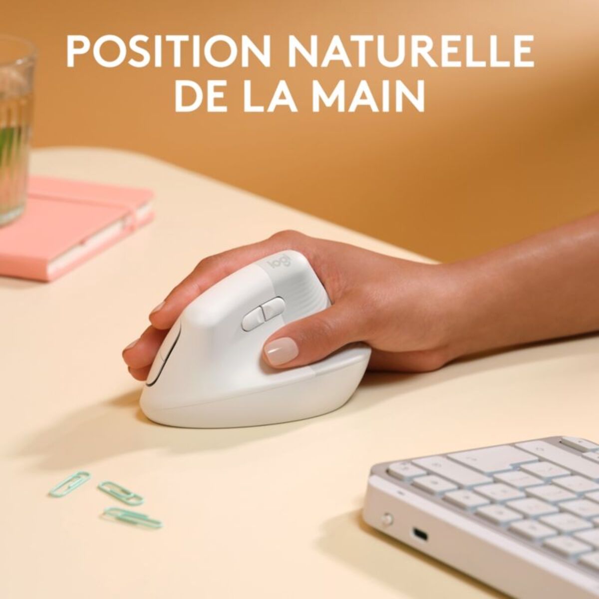 Souris sans fil LOGITECH Lift pour Mac Ergonomique
