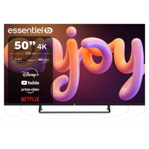 TV QLED ESSENTIELB 50QLED307 50" (126 cm) 4K - Smart TV
