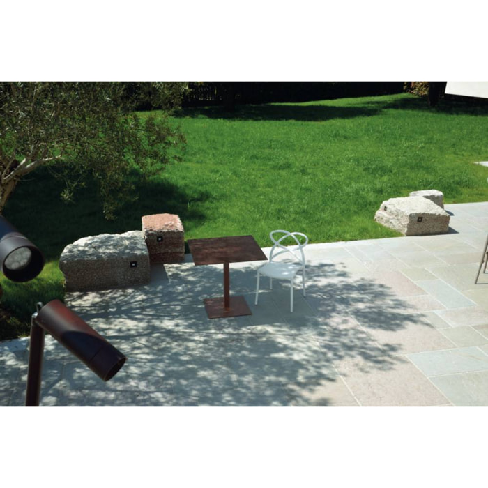 Base per tavolo SPARGI quadrata bianca 105 cm