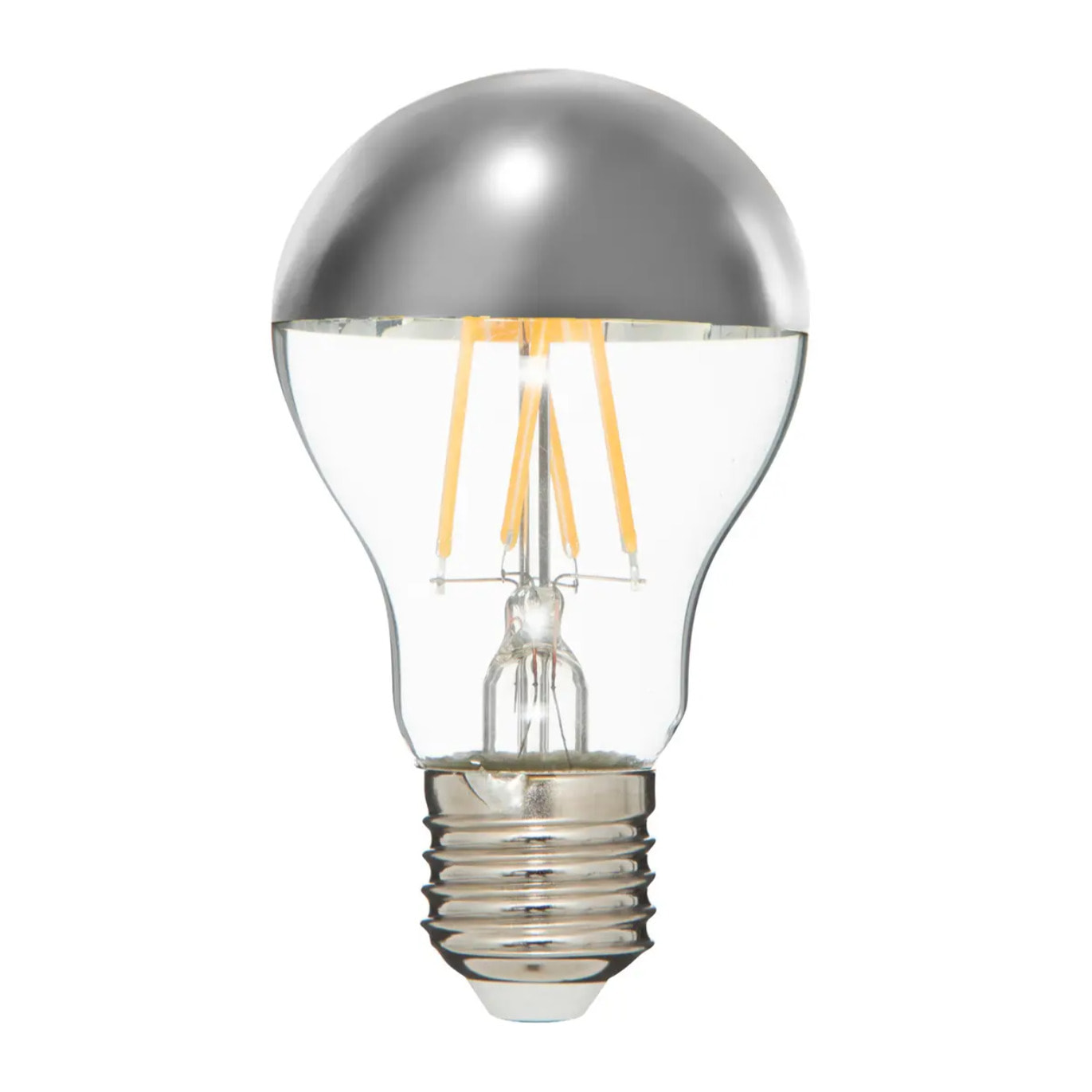 Ampoules LED - verre - argenté - E27