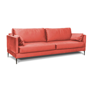 Canapé Velours Droit Splendido - 3 Places