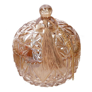 Candela profumata Ebano in vetro cm24x13h8