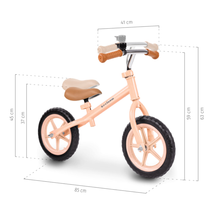Bicicleta sin pedales BERRY BIKE bici infantil de aluminio diseño rosa