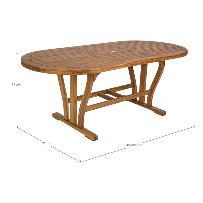 Tavolo NOEMI ovale allungabile 150/200x90 cm