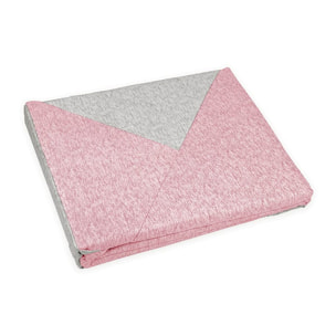 Intrecci - Set Copripiumino, 100% Flanella di Cotone, Morbido e Caldo, Sacco Copripiumino 1 Federa/e, Effetto Tinto in Filo, Double Face, Una Piazza e Mezza