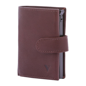 Portafoglio  da uomo In Vera pelle Made in Italy 7,5x10x2,5 cm