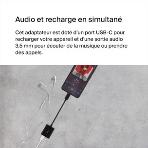 Adaptateur USB C BELKIN USB-C + Jack Audio