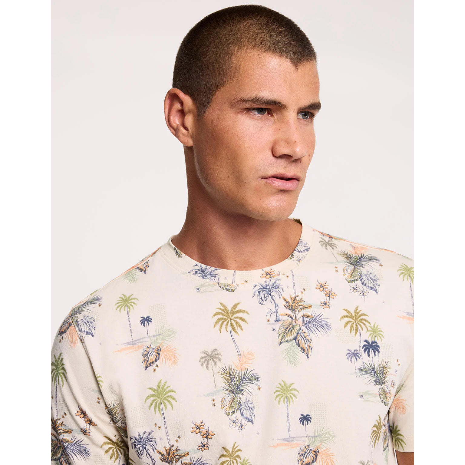 Camiseta Manga Corta Beige - Mauka