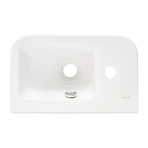 Intégra Lave-mains 37x22 cm, trou pour robinet à gauche, blanc (7090-003-0028)