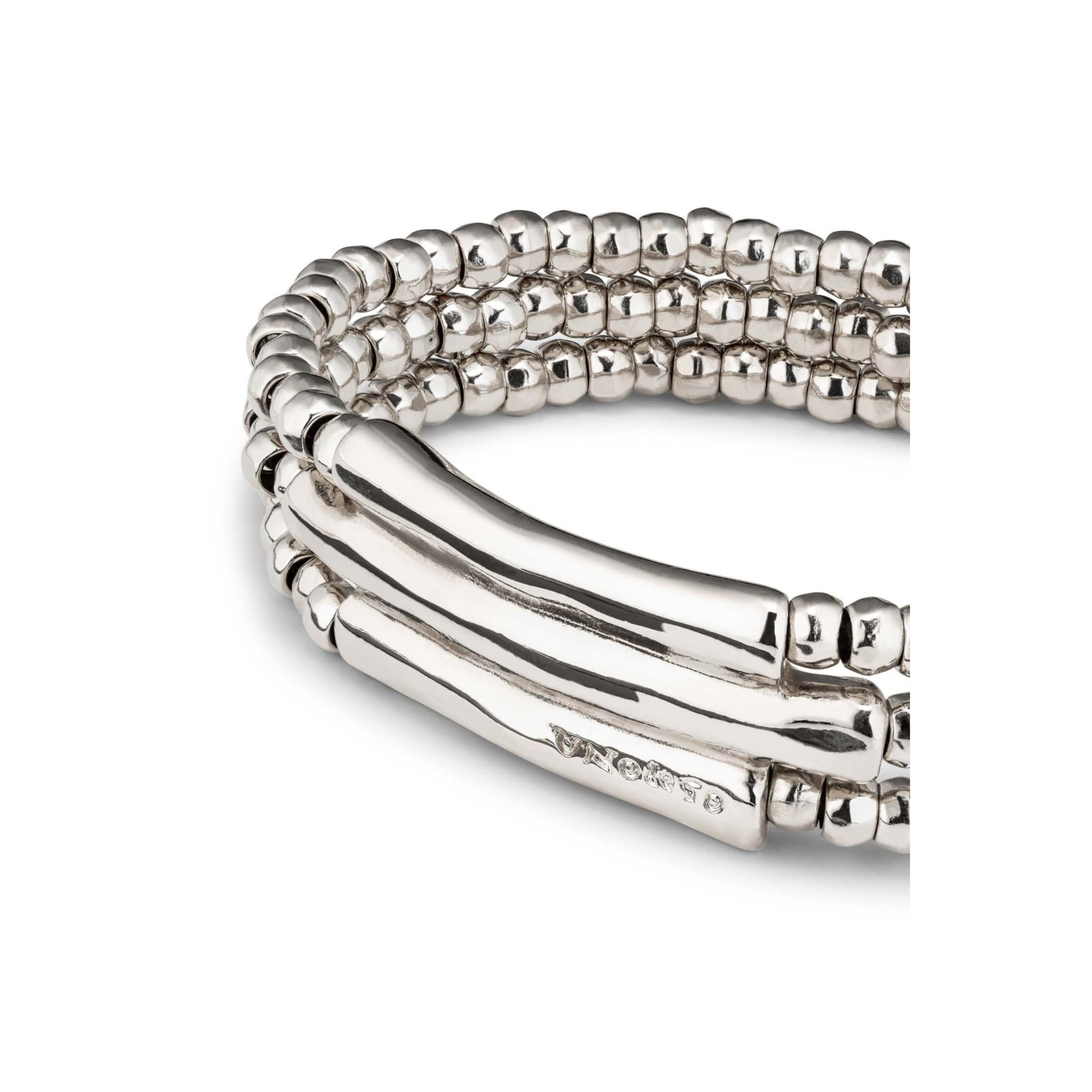 Pulsera Heavy Metal PLATEADO M