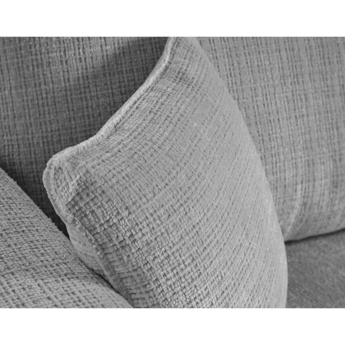 Miro - canapé d'angle réversible - 4 places - convertible avec coffre - en velours texturé - Gris