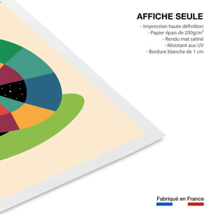 Affiche  rainbow escargot Affiche seule