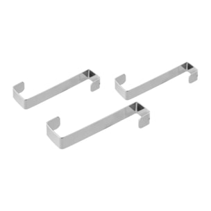 Lot de 3 crochets pour porte et placard Fackelmann Tecno